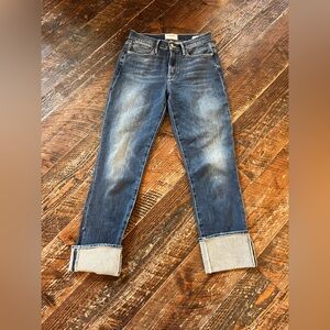 Frame Denim Jeans Le High Straight Sz 27 Cuff